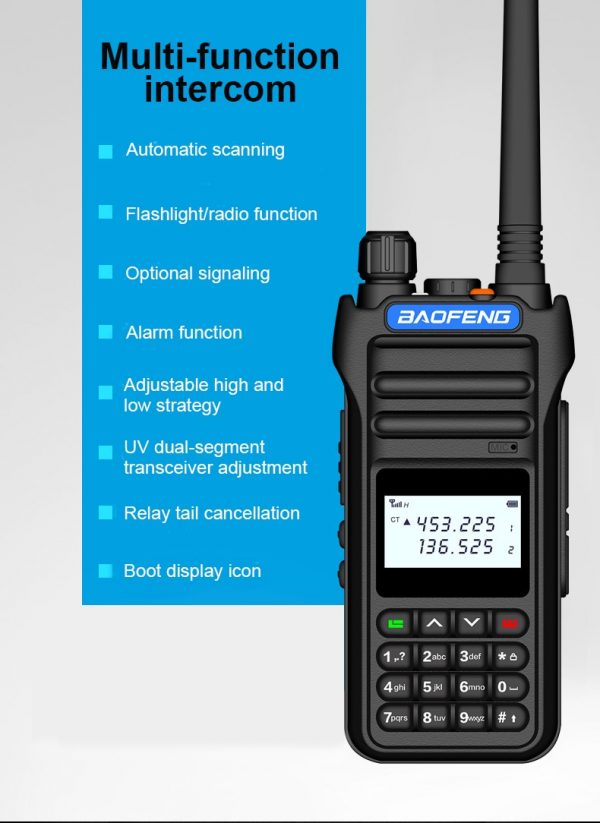 Baofeng BF-8000D Walkie Talkie High Power Dual Band Handheld Two Way Radio Communicator HF Handy Amateur Transceiver - Image 4