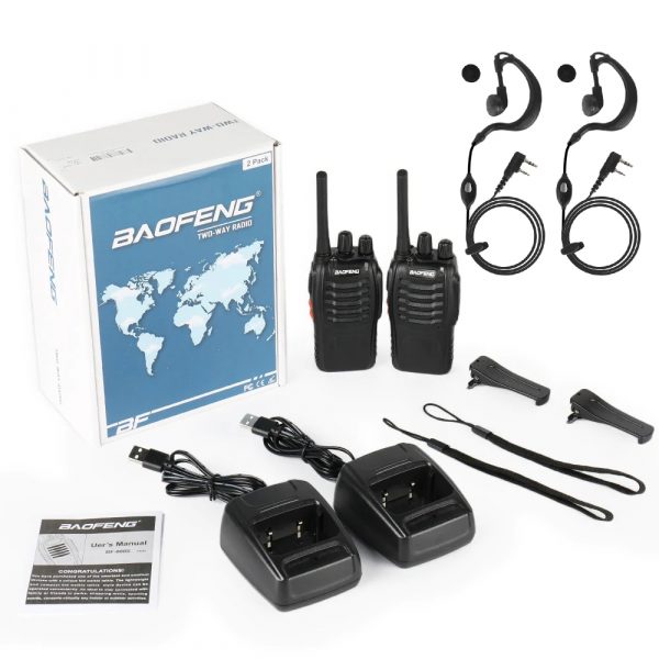 1 pair Baofeng BF-88A FRS Radio 2PCS Baofeng 88A Walkie Talkie 0.5W UHF 462-467 MHz 16 CH Upgrade BF-888s - Image 5