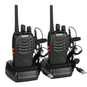 1 pair Baofeng BF-88A FRS Radio 2PCS Baofeng 88A Walkie Talkie 0.5W UHF 462-467 MHz 16 CH Upgrade BF-888s