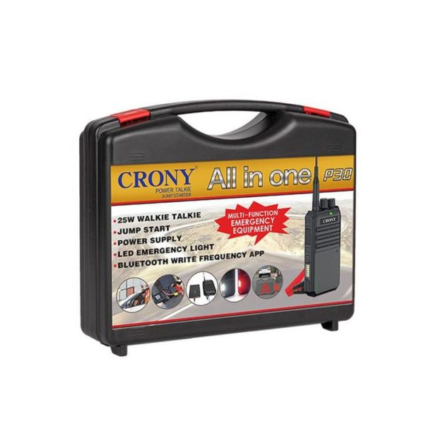 Crony P30 25W High Power Portable Walkie Talkie with Car Jump Start LED Emergency Light