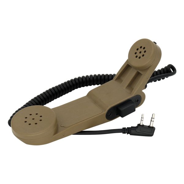 Black Tan H250 Baofeng Kenwood Walkie-talkie 2 Pin Shoulder Microphone PTT Military Handheld Speaker Microphone - Image 3