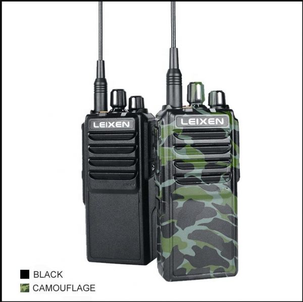 Super Long Distance Walkie Talkie LEIXEN NOTE  25W Camouflage Black UHF 4000mAh Ham Radio