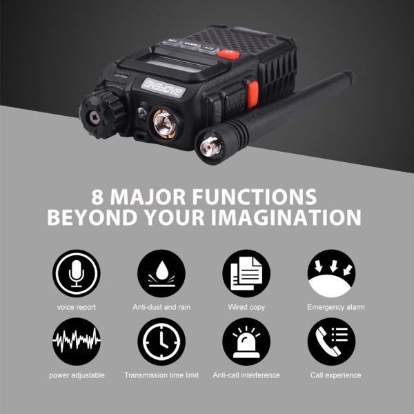 2pcs BaoFeng UV-3R+ Upgrade Ver Mini Walkie Talkie Dual Band Dual Display Small Amateur Two Way Radio Comunicador - Image 3