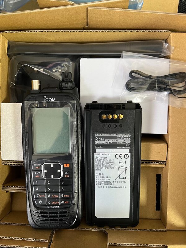 Air Band Transceiver ICOM IC-A25CE Aviation Handheld Radio IC-A24 upgrade Intercom - Image 3