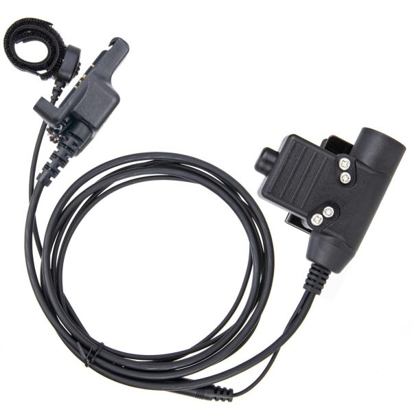 For Motorola XTS2500 etc Radio Tactical U94 PTT Finger Microphone PTT with brown HD01Bowman Elite II Headset - Image 3