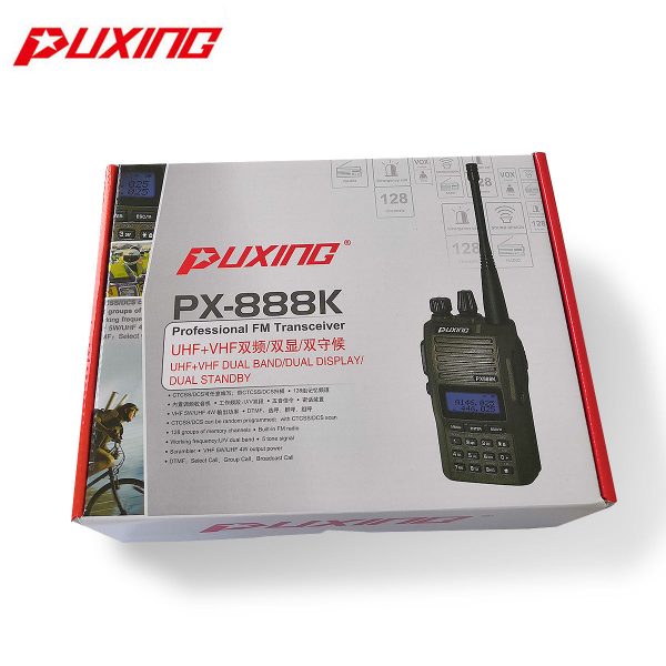 Puxing 888K Voice Activated for hunt VHF UHF Portable Walkie Talkie PX-888K Dual band Transceiver - Image 5