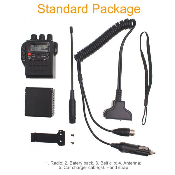 Nanfone CB-270 Citizen band Handheld two way radio 40 Channels MR999 PRO car charger Walkie Talkie with LED display Portable transceiver - Image 6