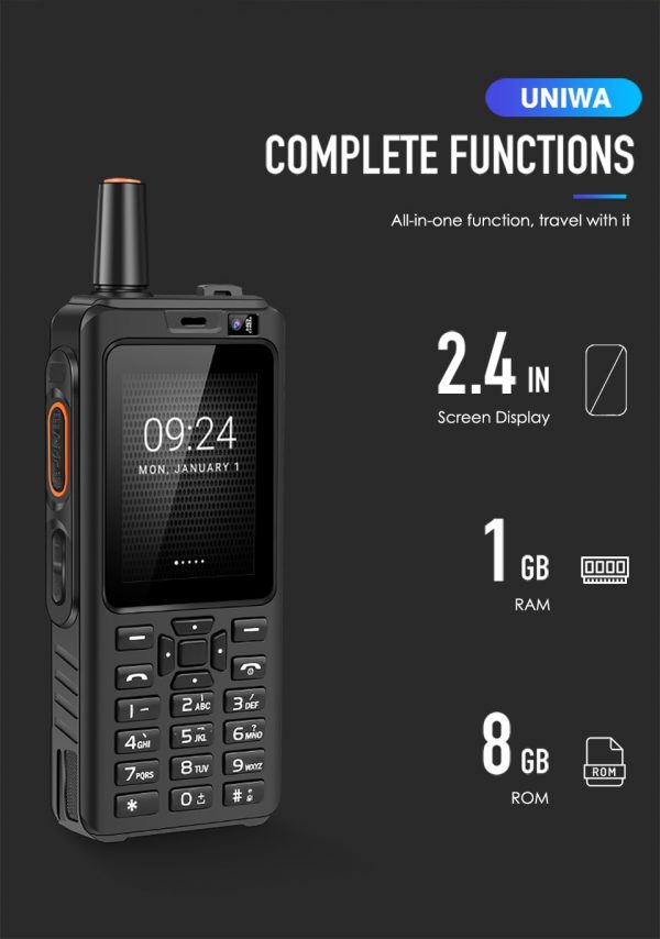 UNIWA Alps F40 4G Zello Walkie Talkie PTT Phone Quad Core IP65 Waterproof Touch screen - Image 5