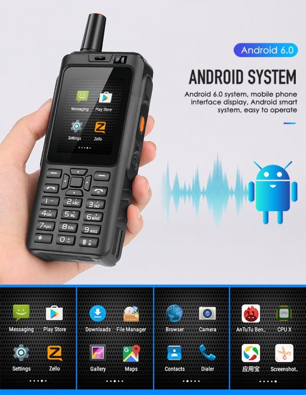 UNIWA Alps F40 4G Zello Walkie Talkie PTT Phone Quad Core IP65 Waterproof Touch screen - Image 3