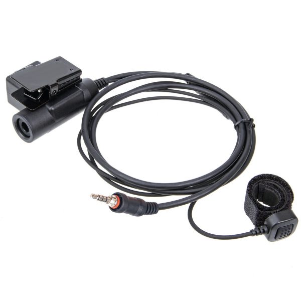 U94 PTT and Finger Microphone PTT with brown HD01 Tactical Bowman Elite II Radio Headset Earpiece for VERTEX VX-7R etc - Image 4