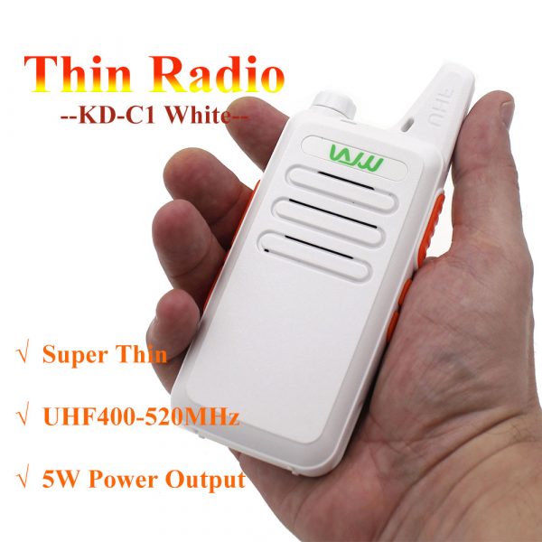 3 colors WLN KD-C1 Super Thin Walkie Talkie UHF 400-470MHz Slim Light 5W Power 16 Channel  MINI-handheld Transceiver 