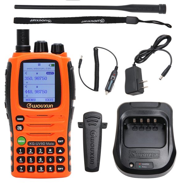 Orange Wouxun KG-UV9D Mate 7bands/Air Band 10W 3200mAh Battery Cross band Repeater Portable Radio Upgrade KG-UV9D Plus Walkie Talkie - Image 4