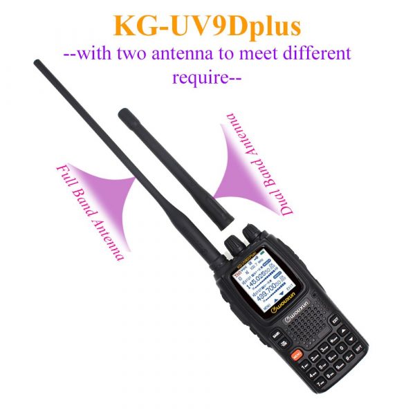 Wouxun KG-UV9D Plus WalkieTalkie Multi Bands kg-uv9d Plus Radio Station 76-174/230-250/350-512/700-985MHz FM Transceiver - Image 2