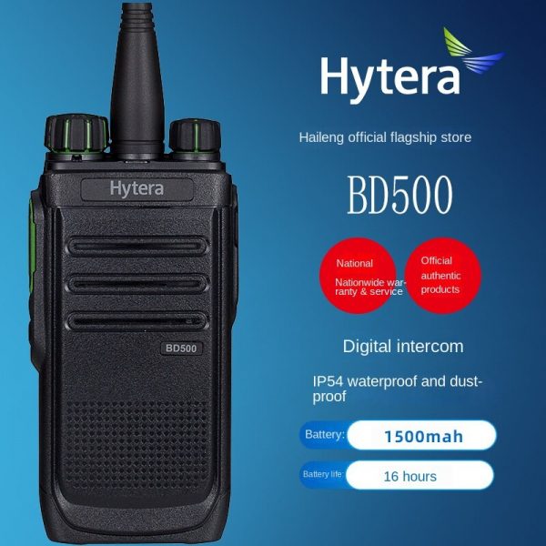 Hytera BD500 Waterproof Dustproof Digital walkie-talkie HYT BD500 UHF 400-470 Mhz DMR Digital Portable Radio