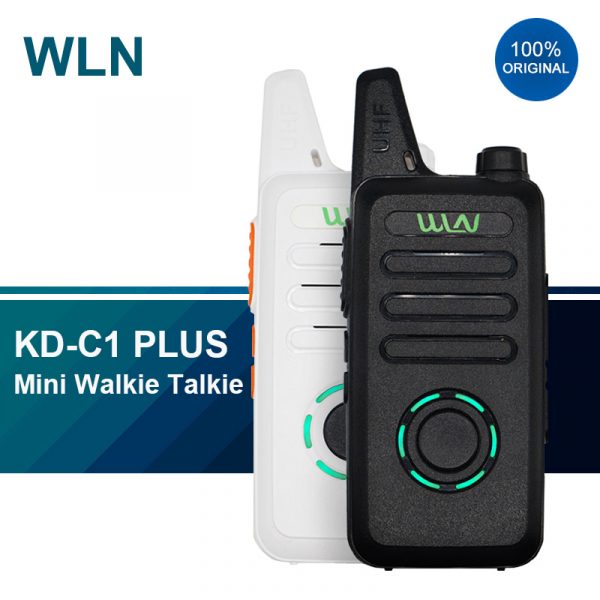 WLN KD-C1 plus Mini Walkie Talkie VOX Slim FM Radios with Desktop Charger optional