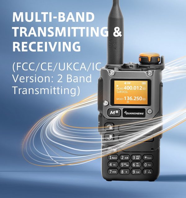 New Arrival Quansheng UV-K6 Multi Band Air Band U/V Amateur Walkie Talkie for Civilian Outdoor Self Driving Tour - Image 3