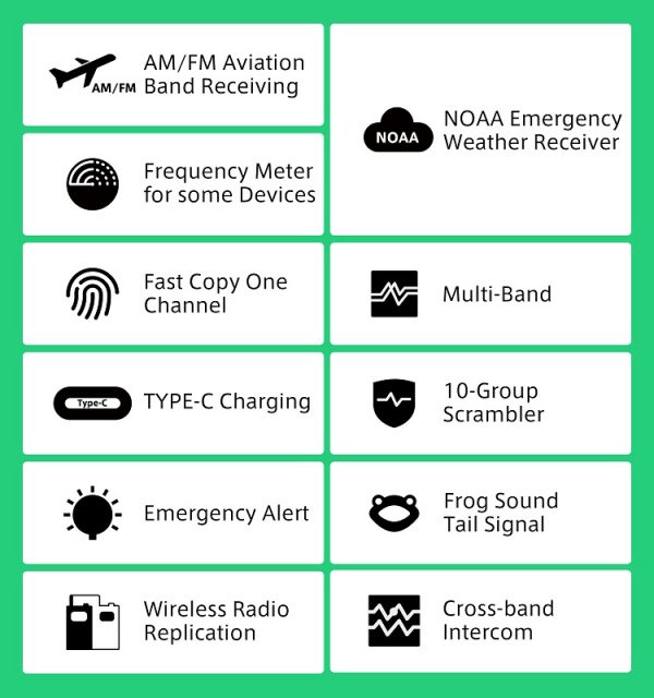 New Arrival Quansheng UV-K6 Multi Band Air Band U/V Amateur Walkie Talkie for Civilian Outdoor Self Driving Tour - Image 7