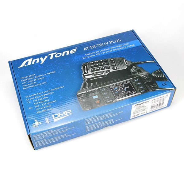 Anytone AT-D578UV PLUS Mobile Transceiver Radio with Wireless Bluetooth Button - Image 7