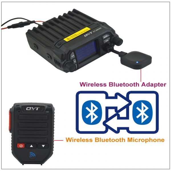 QYT BT-89 Bluetooth Mic Wireless BT Microphone for QYT KT-8900 KT-8900R KT-7800D KT-8900D Mobile Radio