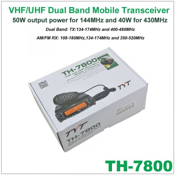 TYT TH7800 Car Radio Walkie talkie Dual Band VHF UHF Mobile Transceiver - Image 4