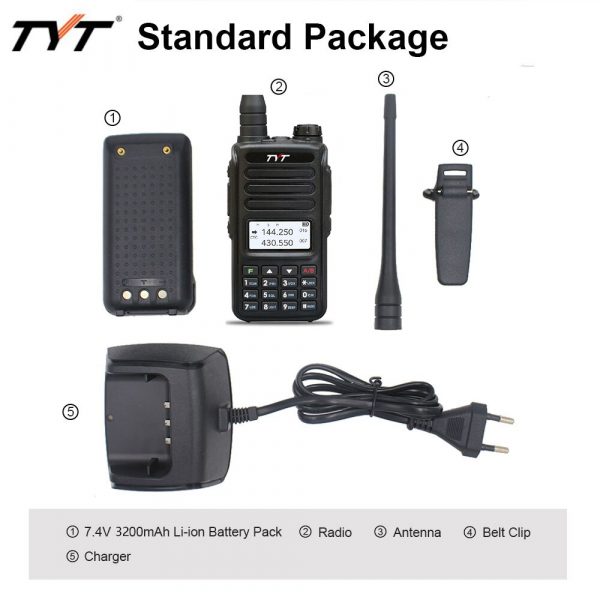TYT TH-UV98 Walkie Talkie 10W 3200mAh Battery Dual Band UHF VHF Portable Transceiver TH-UV88 PLUS - Image 5