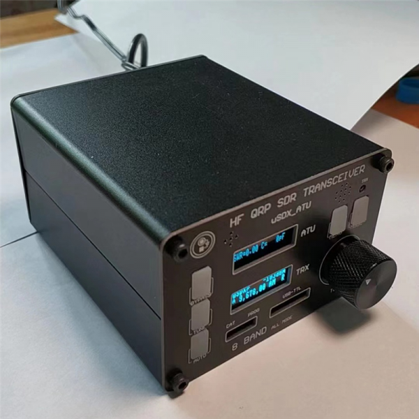 USDX SDR Transceiver All Mode 8 Band Receiver HF Ham Radio QRP CW Transceiver Built-in ATU-100 Antenna Tuner Dual OLED - Image 2