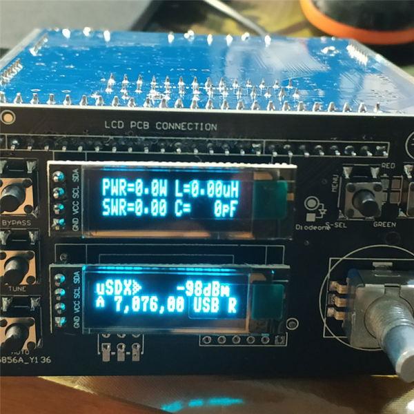 USDX SDR Transceiver All Mode 8 Band Receiver HF Ham Radio QRP CW Transceiver Built-in ATU-100 Antenna Tuner Dual OLED - Image 4