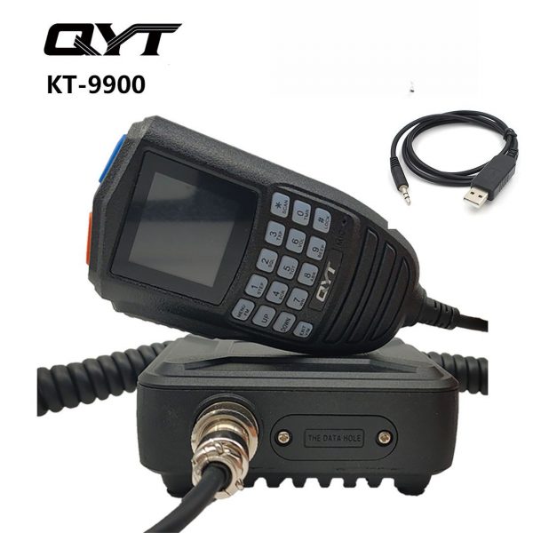 QYT KT-9900 Mini Mobile Radio VHF UHF Dual Band 25W 200 Channels Car Ham Radio Transceiver