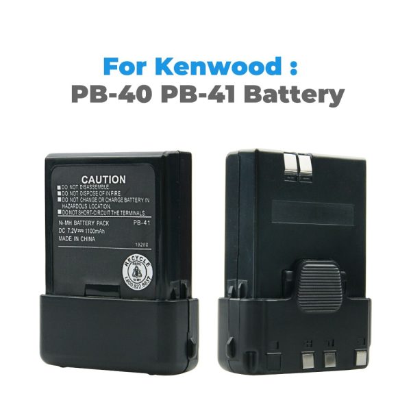 1100mAh NI-MH PB-40 PB-41 Replacement Battery Extended for Kenwood TK-2118 TK-3118 Walkie Talkie - Image 3