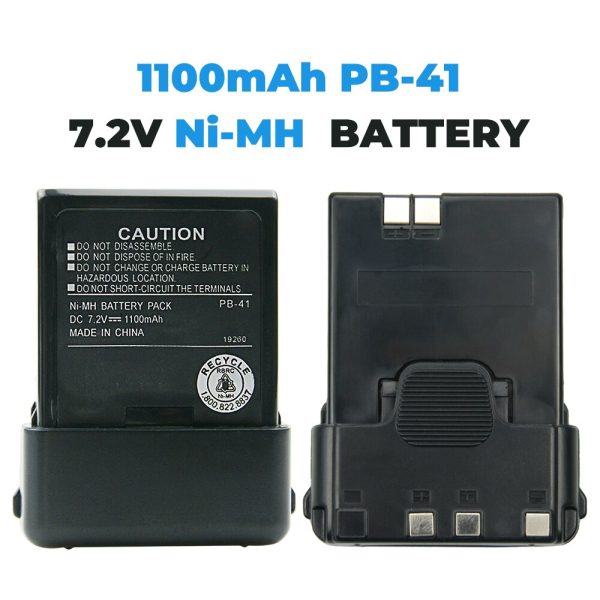 1100mAh NI-MH PB-40 PB-41 Replacement Battery Extended for Kenwood TK-2118 TK-3118 Walkie Talkie