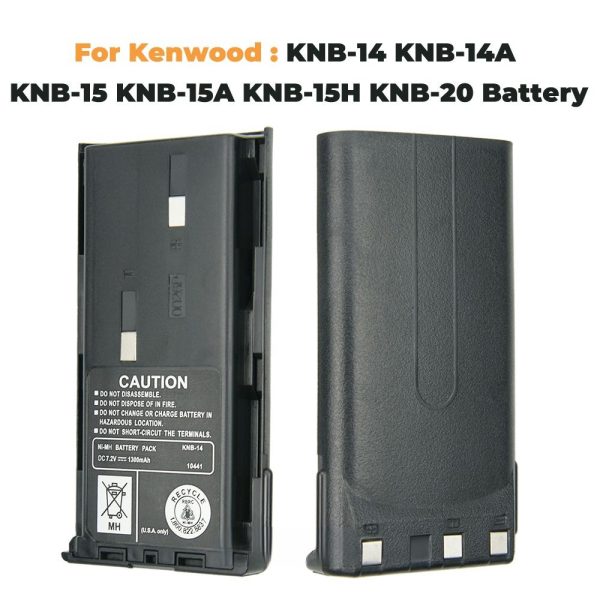 1300mAh KNB-14 Battery for Kenwood TK260G TK360G TK272G TK-370 TK372G TK2100 TK3100 etc Two Way Radios Replacement Battery - Image 3