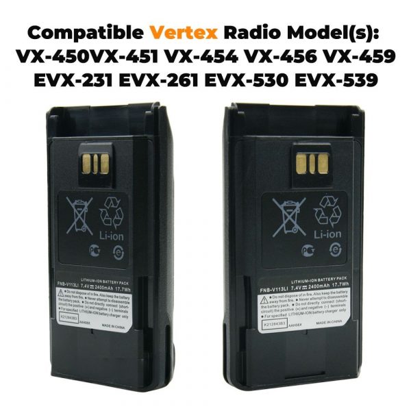 Fast Battery Charger for Vertex VX450 VX451 VX454 VX459 etc with Battery Belt Clip - Image 4