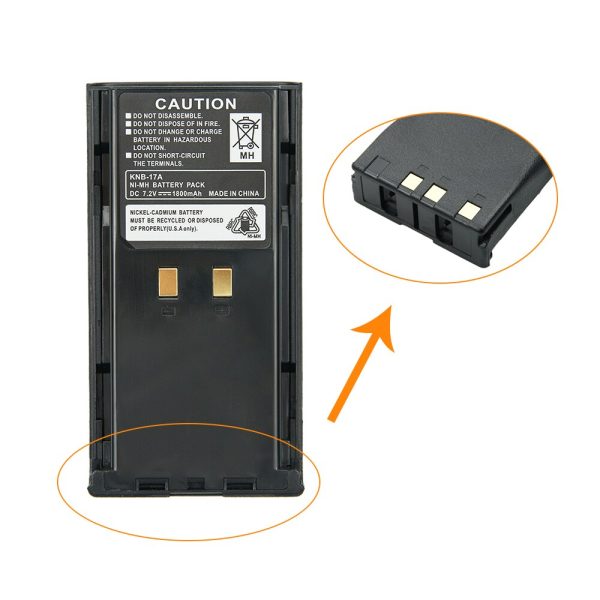 Replacement KNB-17A KNB-21N Battery(s) for Kenwood TK-280 TK-380 TK-480 Two Way Radio - Image 4