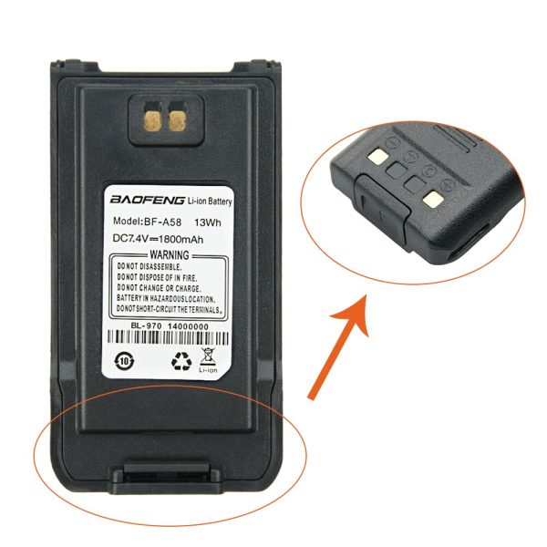 Rapid Battery Charger Spare Batteries for Baofeng A58 Walkie Talkie - Image 6
