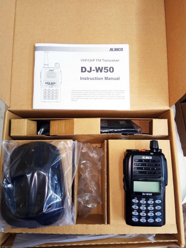 Alinco DJ-W50 HT Portable Transceiver VHF UHF Dualband Two way Radio
