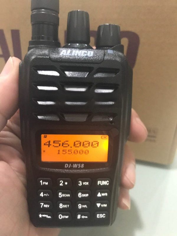 ALINCO DJ-W58 Handy Intercom Waterproof UV Dual Band FM Handset Marine Outdoor Self driving Tour Civil