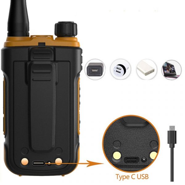 BAOFENG UV-12 Walkie Talkie Real 8W 3800mAh Dual Band 128CH Two Way Radios BF-UV12 Portable FM Radio Support Type-C Charging - Image 2