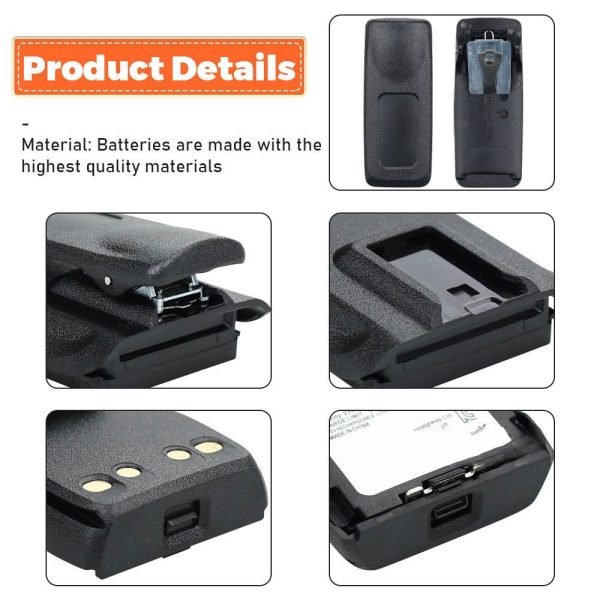 2400mAh PMNN4807A Spare Battery for Motorola R7 R7a MNN4808A PMNN4809 PMNN4810 Slim Li-ion Battery - Image 5