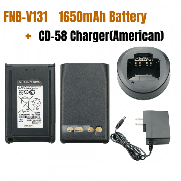 Charger Desktop with FNB-V131LI Battery for Vertex VX231 VX228 VX230 VX234 etc Portable Radio - Image 5