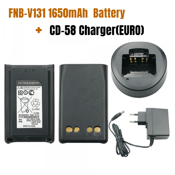 Charger Desktop with FNB-V131LI Battery for Vertex VX231 VX228 VX230 VX234 etc Portable Radio