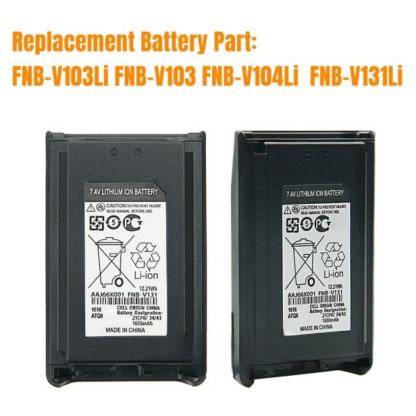 Charger Desktop with FNB-V131LI Battery for Vertex VX231 VX228 VX230 VX234 etc Portable Radio - Image 2