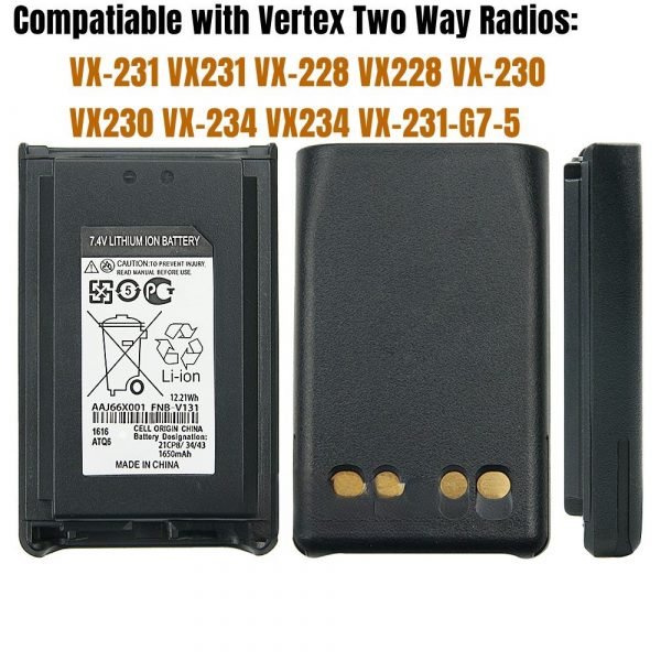 Charger Desktop with FNB-V131LI Battery for Vertex VX231 VX228 VX230 VX234 etc Portable Radio - Image 3
