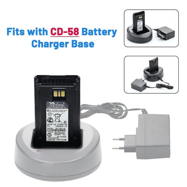 AAJ67X001 FNB-V133Li OEM Battery for Vertex Standard EVX-231 EVX-261 VX-451 VX-454 EVX-530 EVX-531 Radios Battery with Belt Clip - Image 3