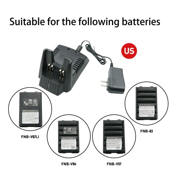 FNB-V67LI Li-ion Battery Charger VAC-10 For YAESU VERTEX VX-160 VX-168 VXA-210 VX-150 FT-60R Two Way Radio Charger Base CD-30 - Image 5