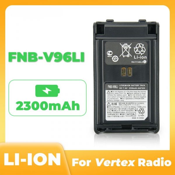 Replacement Vertex Battery for VX350 VX351 VX354 VX-350 VX-351 VX-354 Radio FNB-V96LIA Li-ION