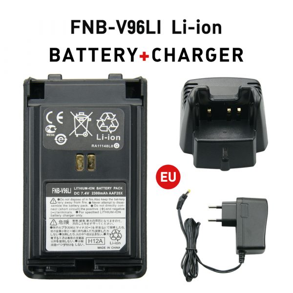 Desktop Charger with Vertex Battery for VX350 VX351 VX354 VX-350 VX-351 VX-354 Radio FNB-V96LIA