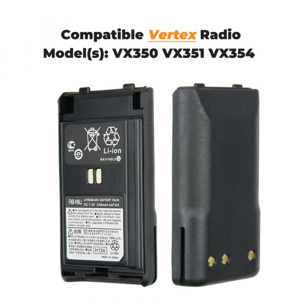 Desktop Charger with Vertex Battery for VX350 VX351 VX354 VX-350 VX-351 VX-354 Radio FNB-V96LIA - Image 2