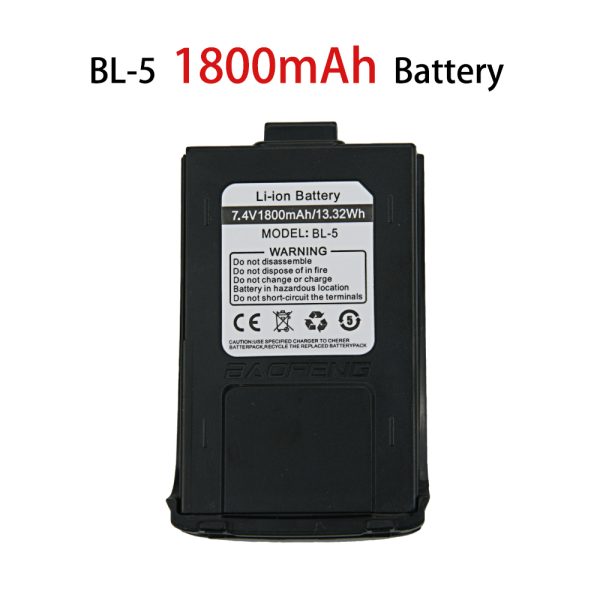 Original 7.4V 1800mAh Battery for Baofeng GT-3 GT-3TP GT3 GT3TP GT-3 Mark-II III Two Way Radio Replacement Walkie Talkies Battery
