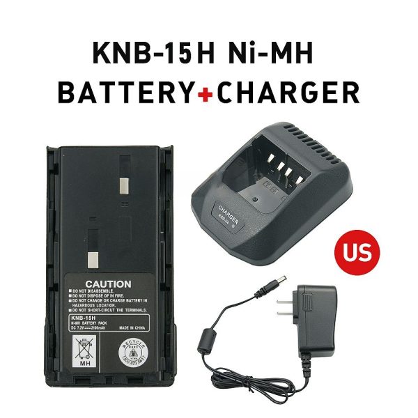 Rapid Desktop Charger KNB-15H 2100mAh Thicker Battery for Kenwood TK260 TK260G TK2100 TK360 TK370G TK3100