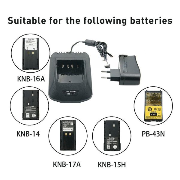 Rapid Desktop Charger KNB-15H 2100mAh Thicker Battery for Kenwood TK260 TK260G TK2100 TK360 TK370G TK3100 - Image 7